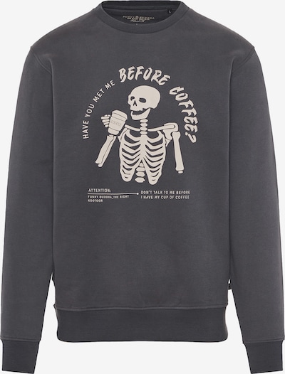 Megztinis be užsegimo iš Funky Buddha, spalva – dramblio kaulo / tamsiai pilka, Prekių apžvalga