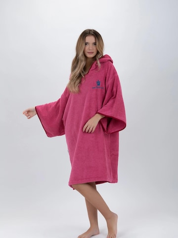 Pacifique Sud Athletic Robe 'Poncho Surf' in Pink