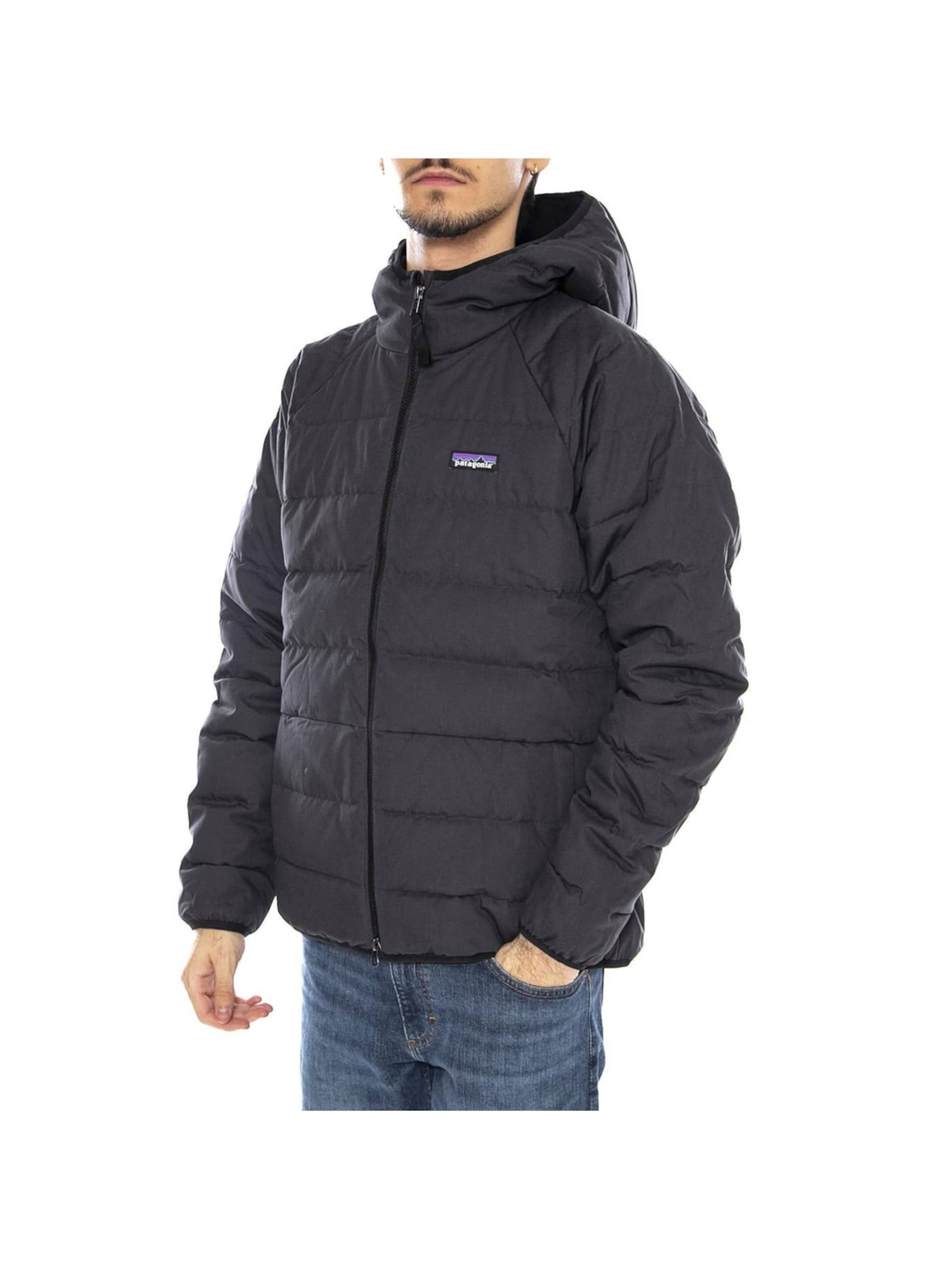 PATAGONIA Between-Season Jacket 'Cotton Down Jkt Puffer Black' in Black: front