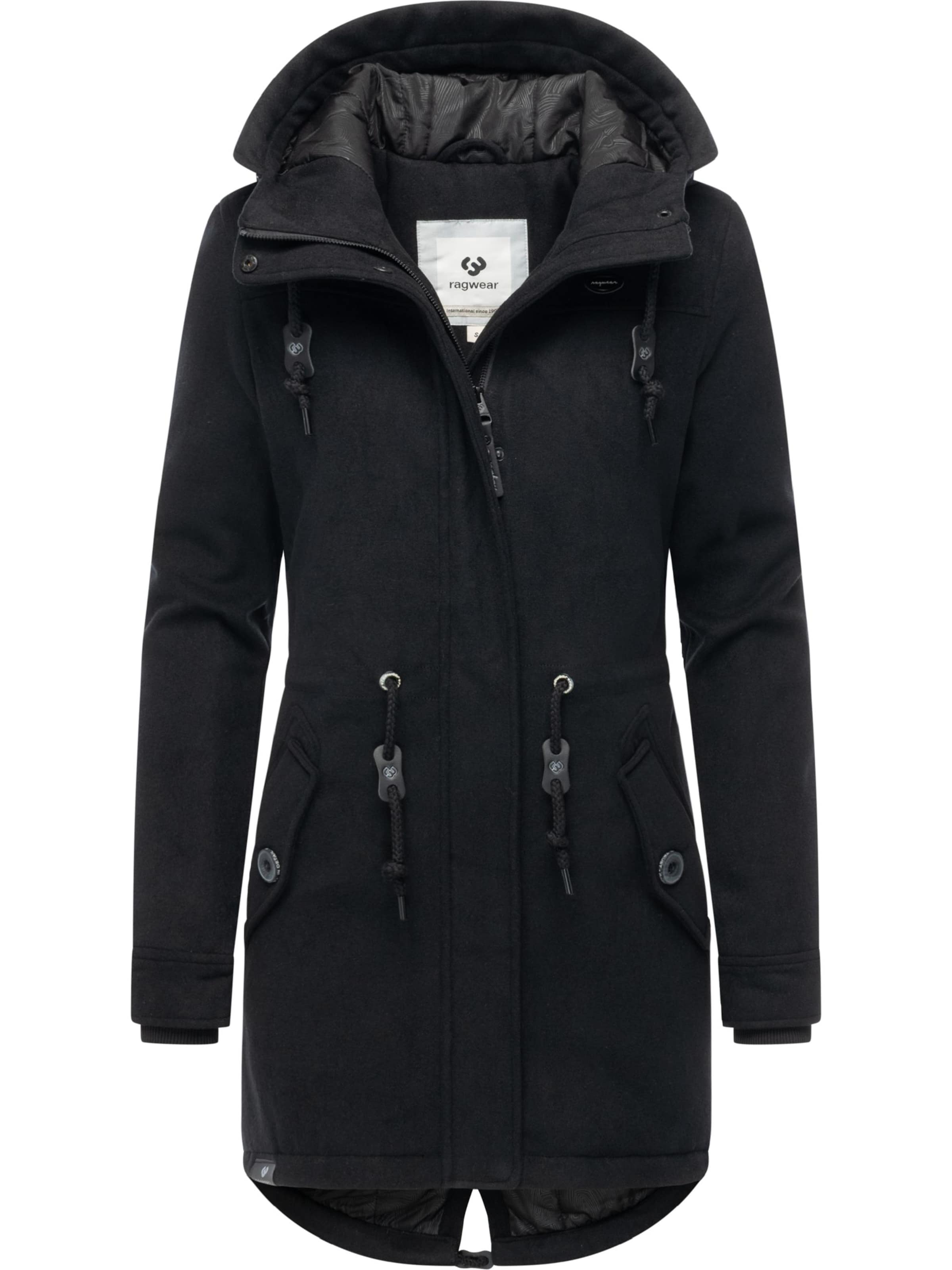 RagwearZimski kaput 'Ellba A' - crna boja