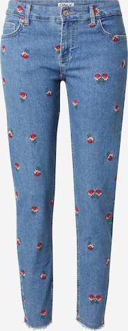 Skinny Jean 'ONLHUSH' ONLY en bleu : devant