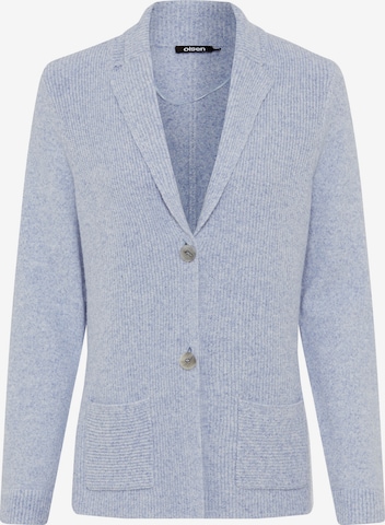 Olsen Cardigan in Blazer-Optik, mit aufgesetzten Taschen in Blau: Vorderseite