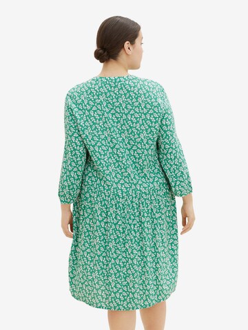 Tom Tailor Women + Shirt Dress in Green