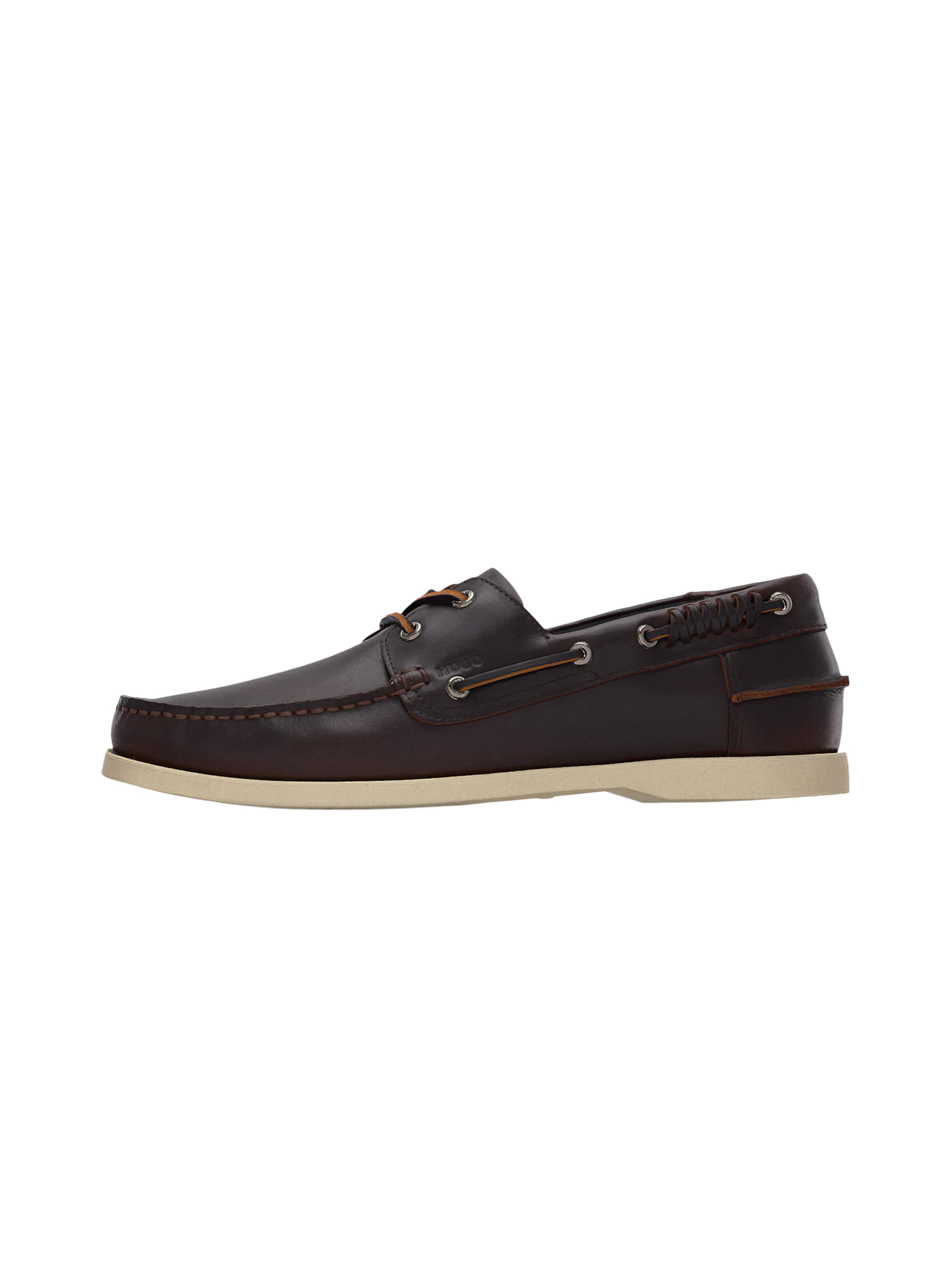 HUGO - Mocassins 'Darcy' em castanho: frente