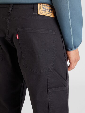 LEVI'S ® Ohlapna forma Kavbojke 'Workwear 565 Dbl Knee' | črna barva