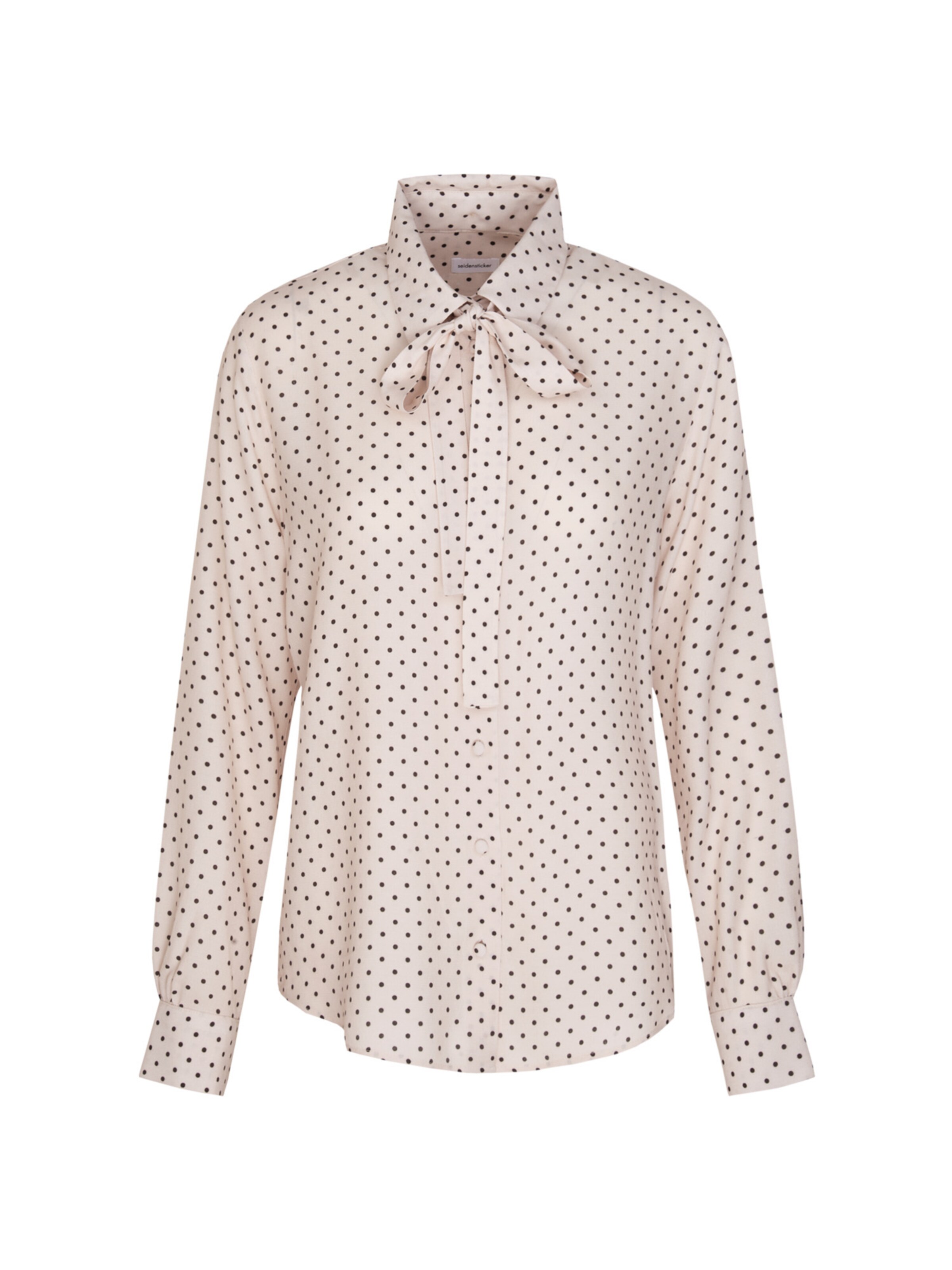 SEIDENSTICKER Bluse ' Schwarze Rose ' in Beige: Vorderseite