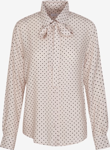 SEIDENSTICKER Blouse ' Schwarze Rose ' in Beige: voorkant