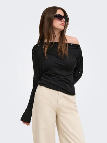 T-shirt 'ONLRox' ONLY en noir : devant