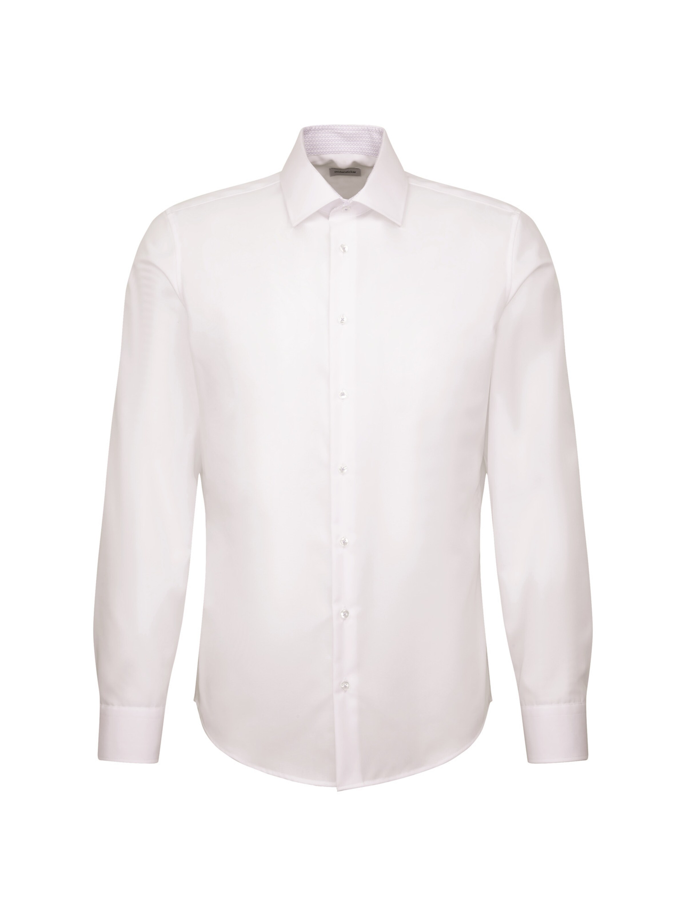 Coupe slim Chemise business SEIDENSTICKER en blanc : devant