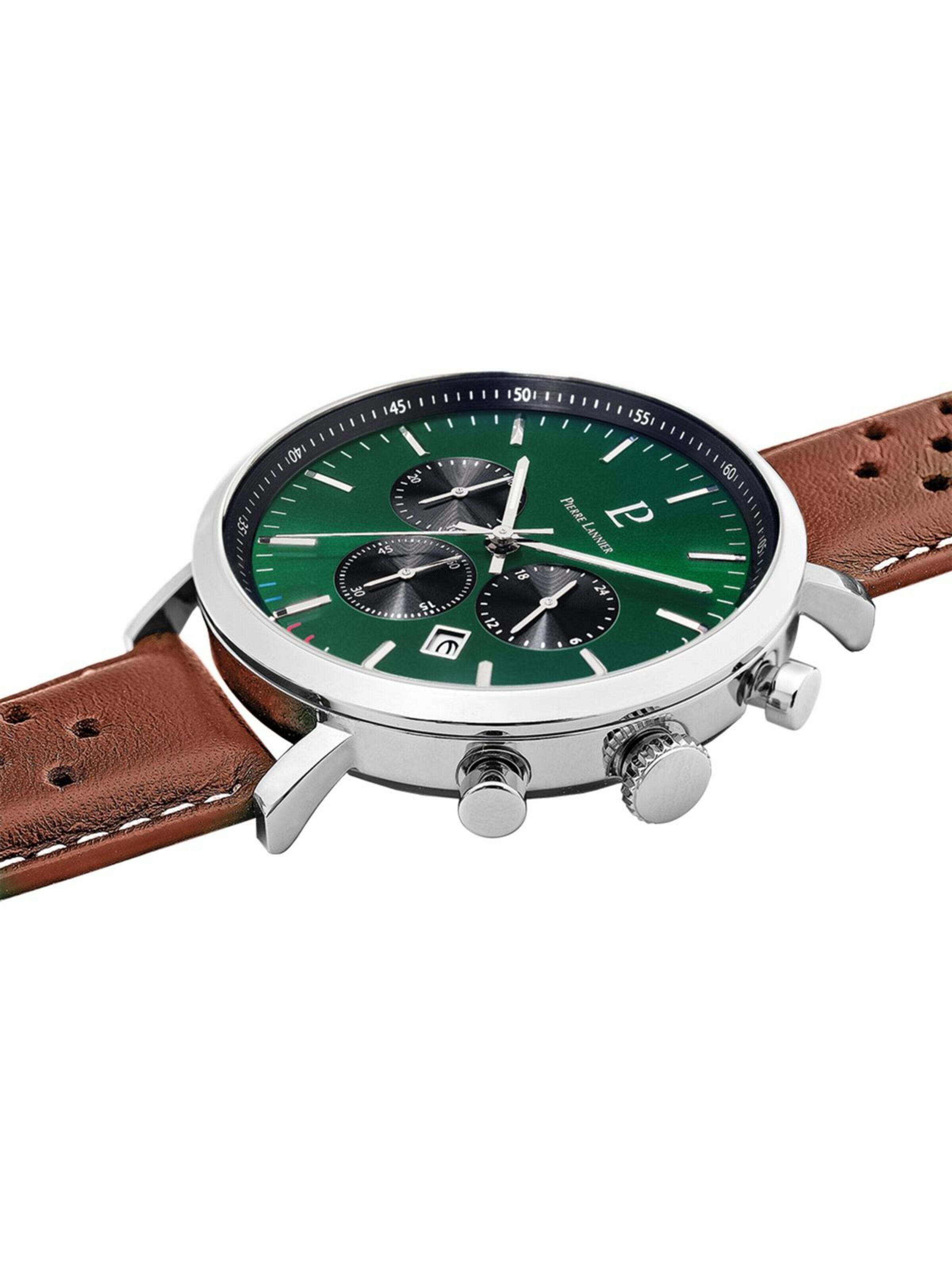Montre à affichage analogique 'Baron' Pierre Lannier en vert