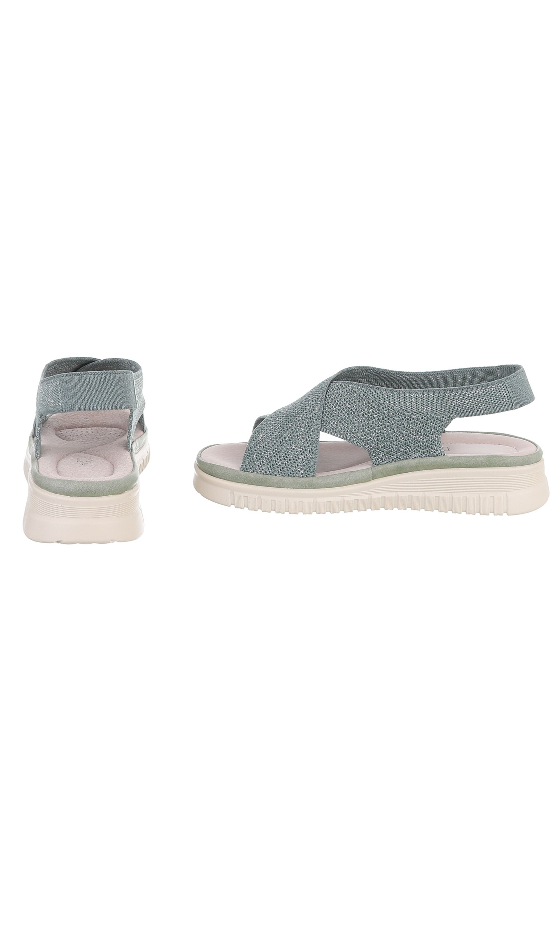 Ital-Design Strap Sandals in Green