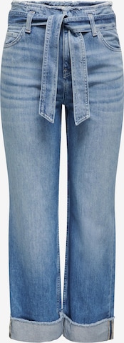 ONLY Wide leg Jeans 'MADDIE' in Blauw: voorkant