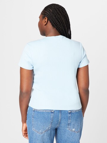 Noisy May Curve T-shirt 'MAYA' i blå