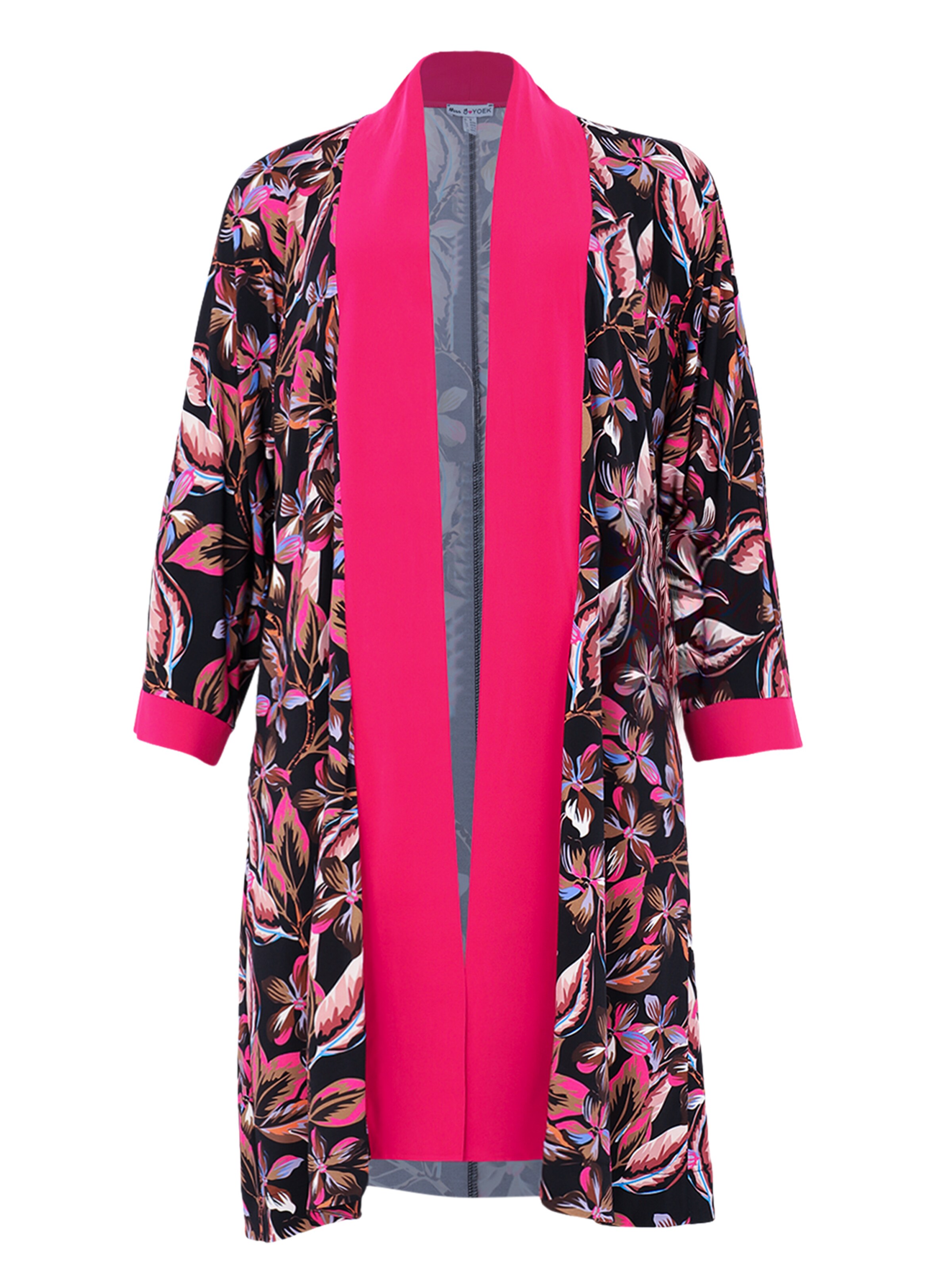 YOEK Kimono in Gemengde kleuren: voorkant