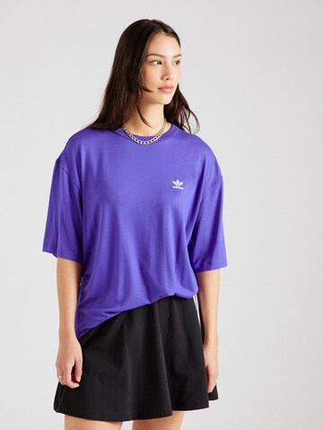 T-shirt oversize 'TREFOIL' ADIDAS ORIGINALS en violet : devant