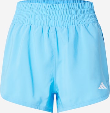 ADIDAS PERFORMANCE Loosefit Functionele broek 'PACER' in Blauw: voorkant