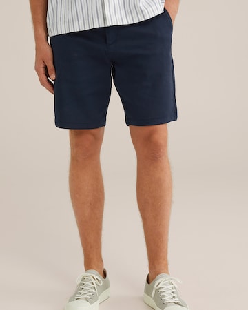 WE Fashion Slimfit Chinohose in Blau: Vorderseite