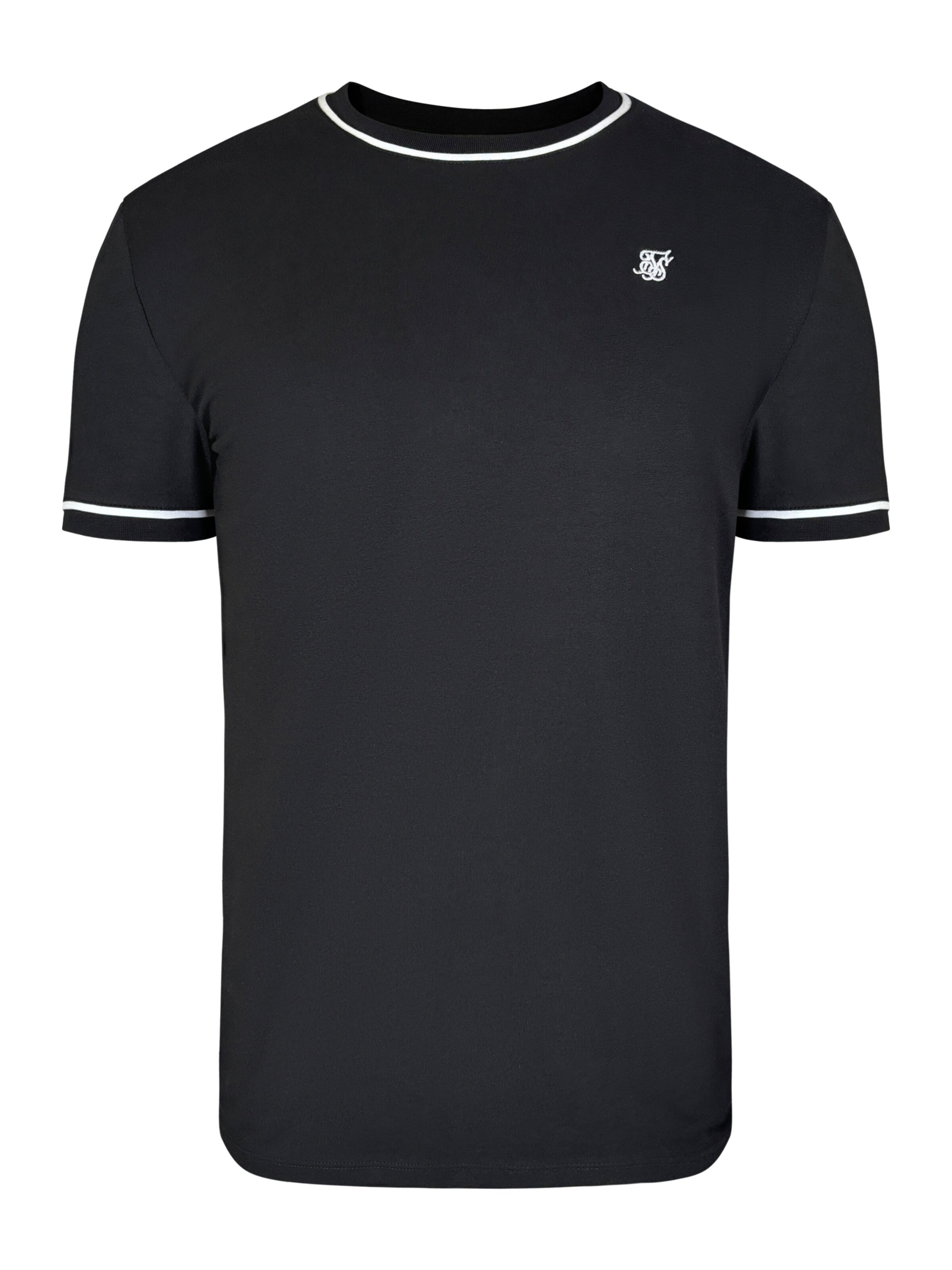 SikSilk Shirt in Zwart: voorkant