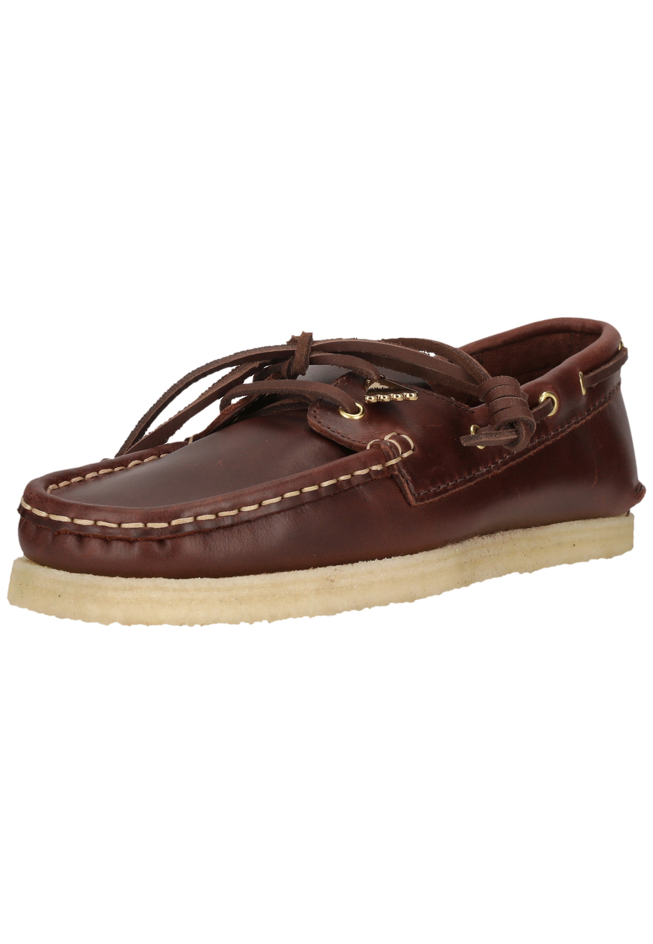 CLARKS Lace-up shoe 'Godney Boat' in Brown: front