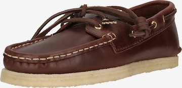 Chaussure à lacets 'Godney Boat' CLARKS en marron : devant