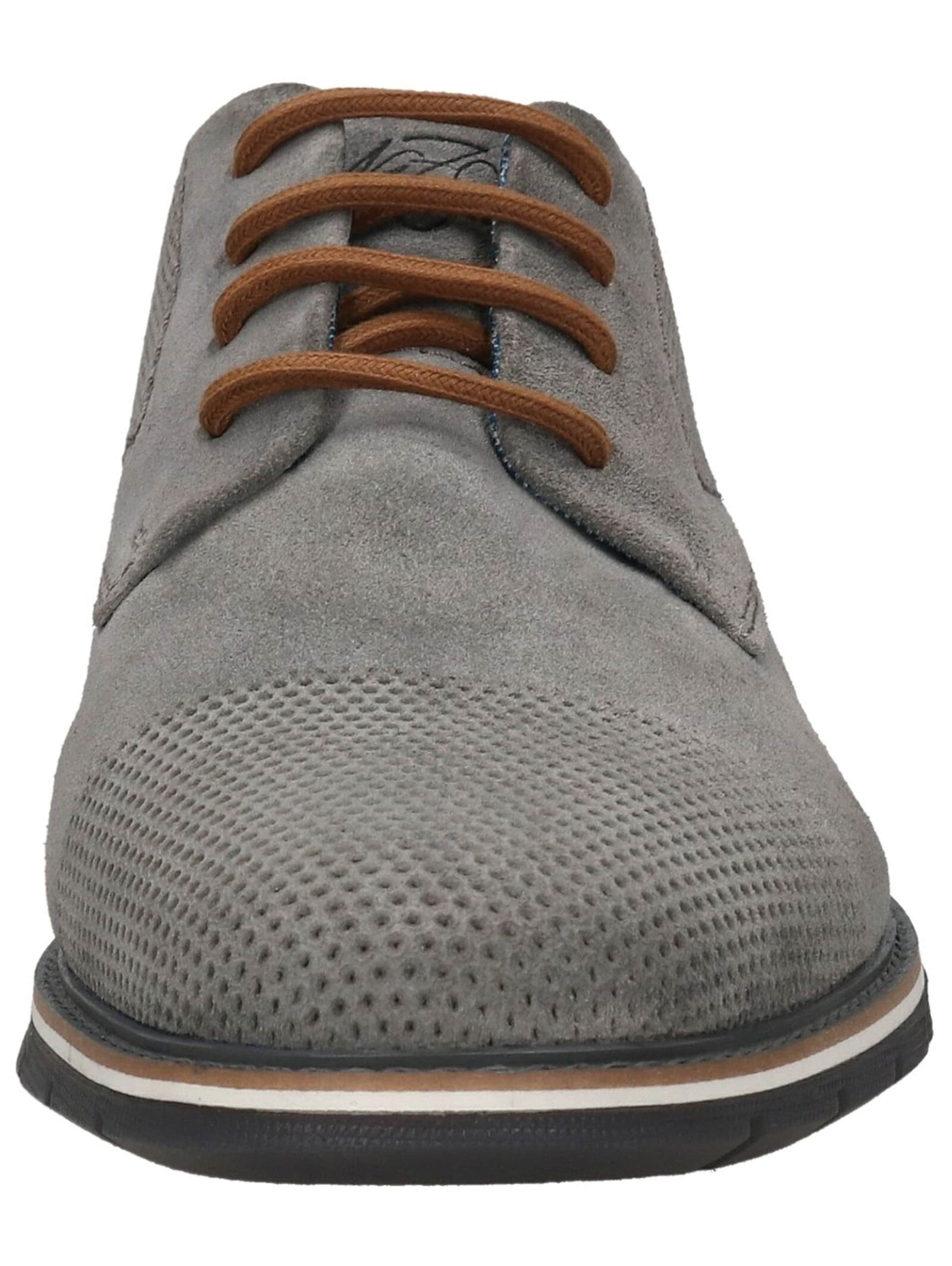 bugatti Nauhakengät 'Simone' värissä harmaa