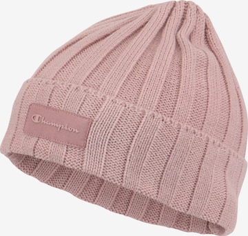 Champion Authentic Athletic Apparel Beanie in Pink: front