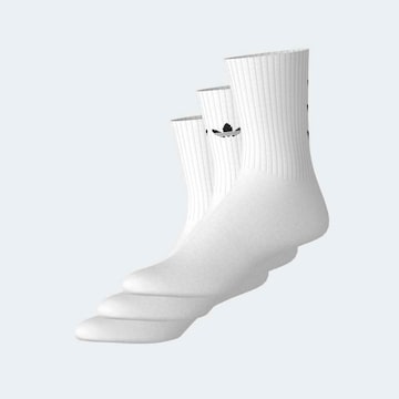 Chaussettes 'TREFOIL' ADIDAS ORIGINALS en blanc