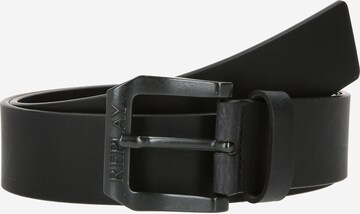 REPLAY Belt in Black: front