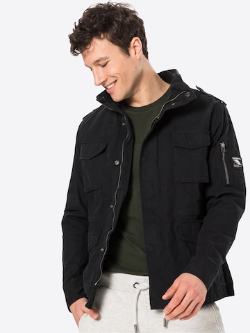 Veste mi-saison 'Rookie' Superdry en noir : devant