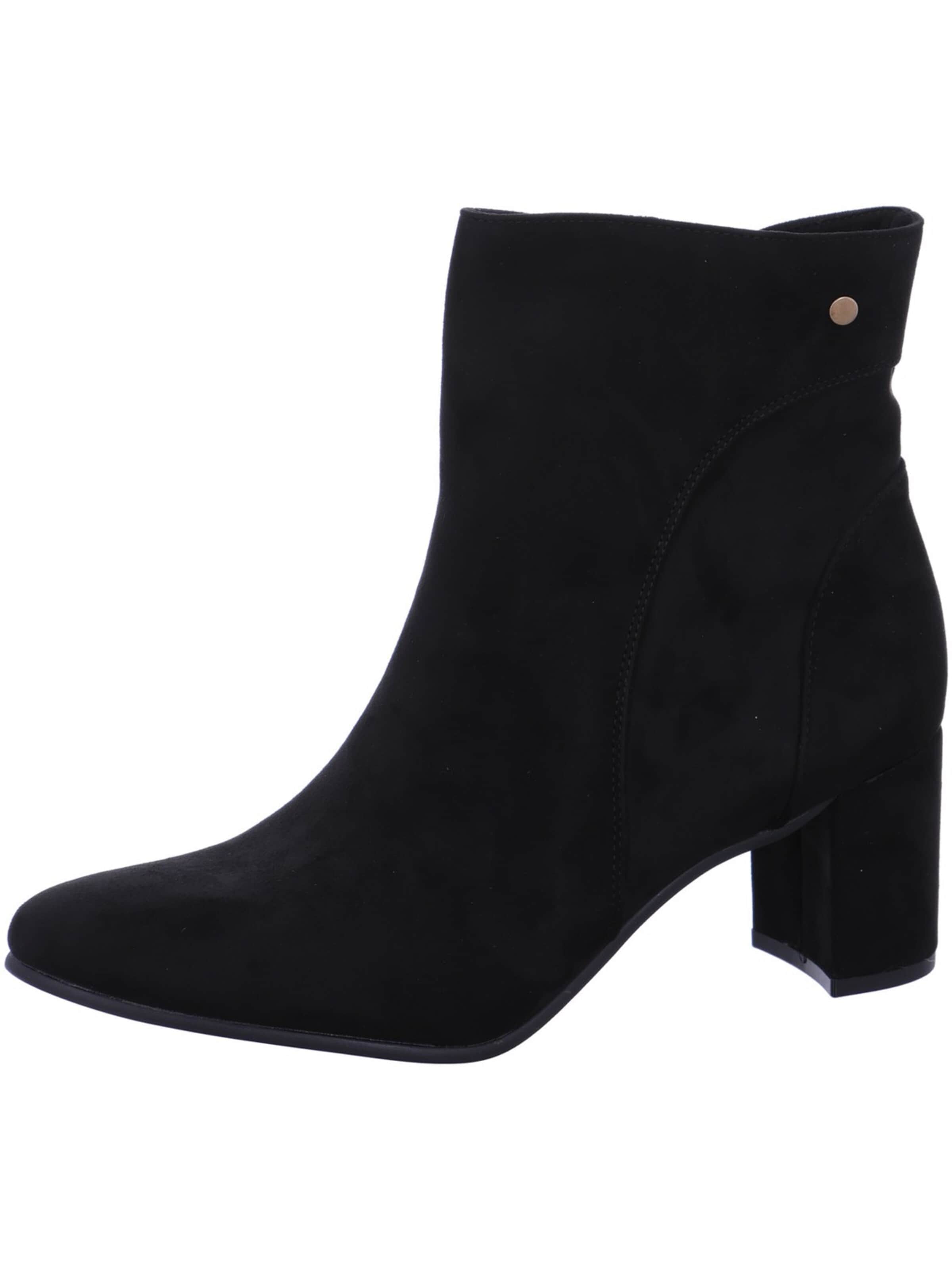 QUEEN'S Ankle Boots in Black: front