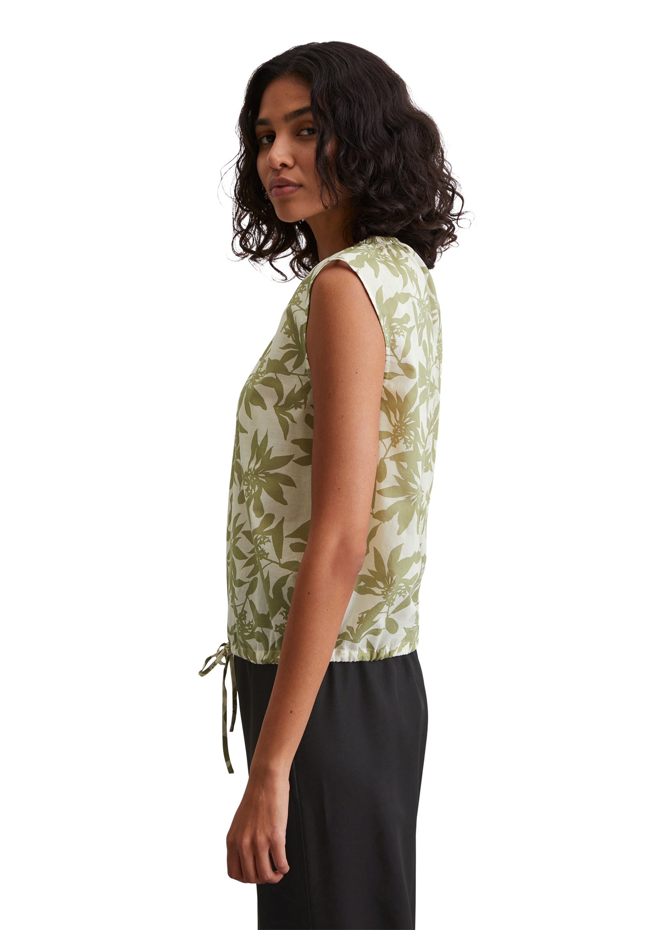 Marc O'Polo Bluse 'Co-Ord-Look' in Grün