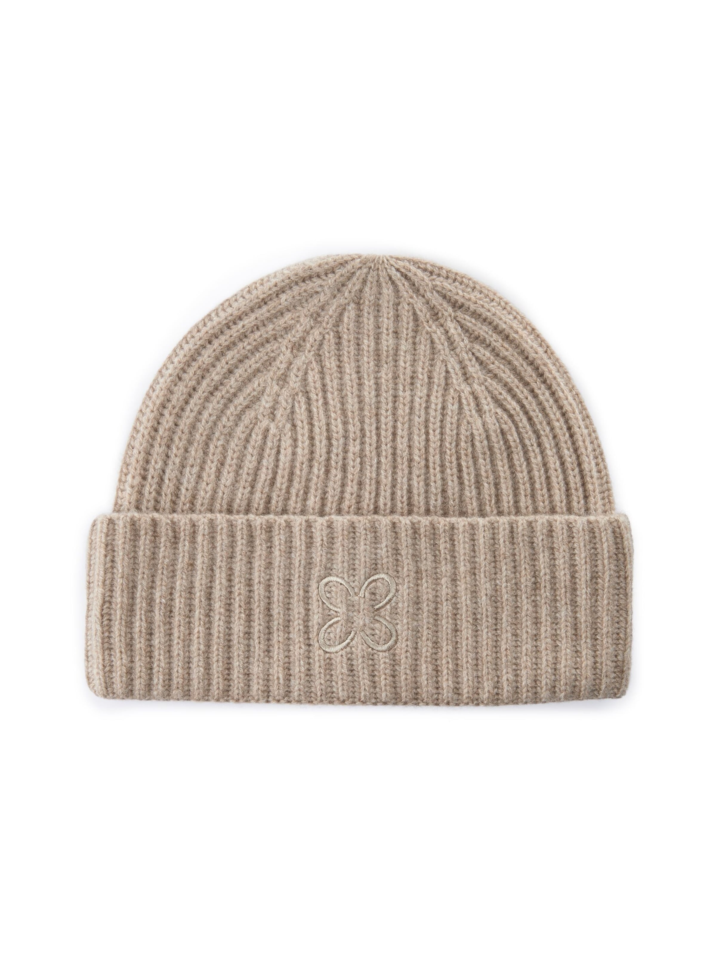 CODELLO Beanie in Beige: front