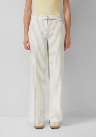 s.Oliver Wide leg Trousers in Beige: front