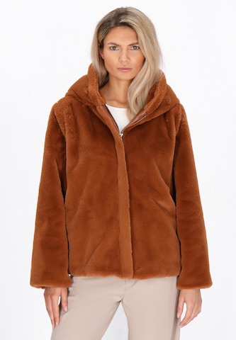 usha WHITE LABEL Between-season jacket 'White Label' in Brown: front