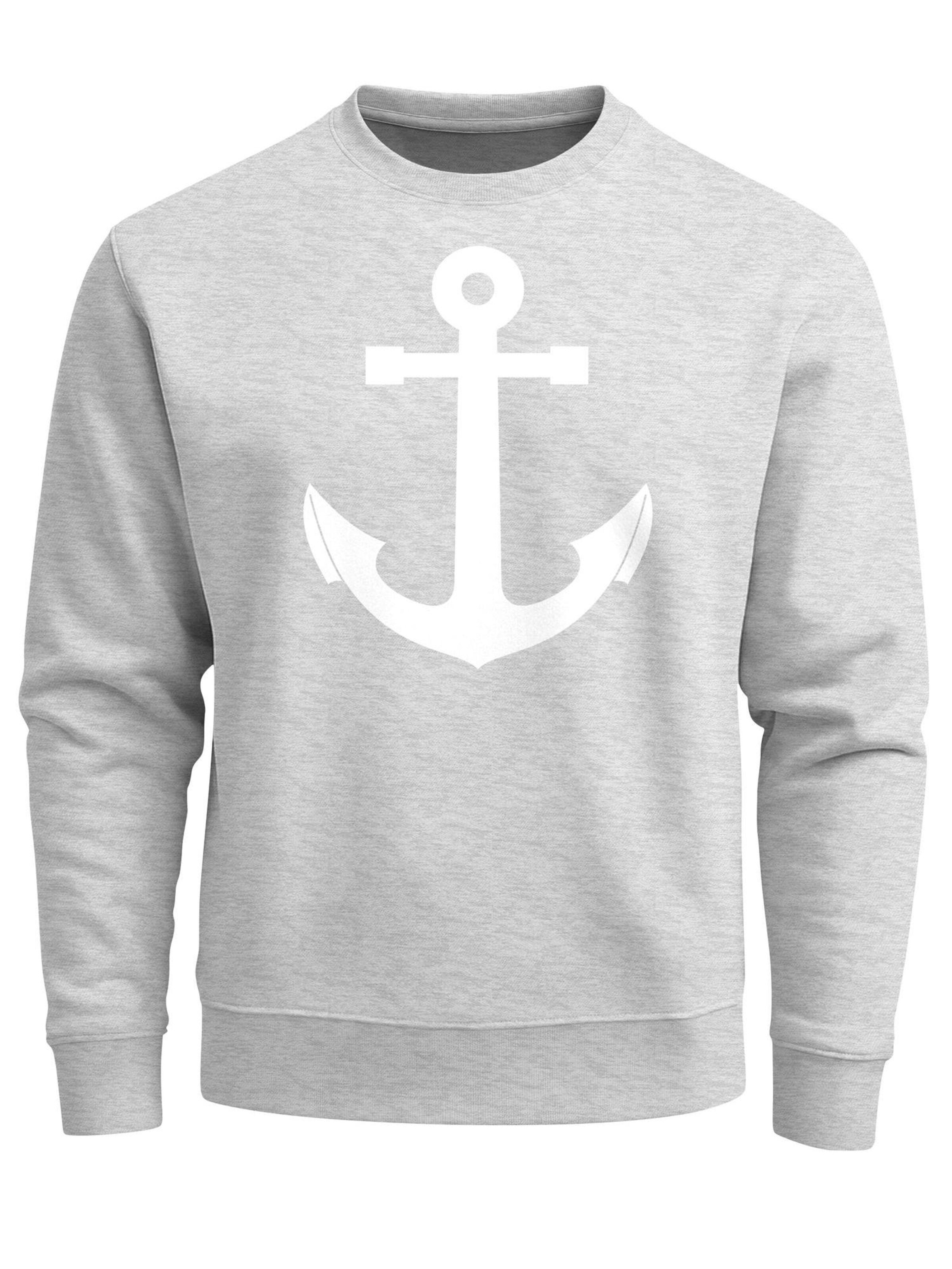 Neverless Sweatshirt 'Anker V2' in Grey: front