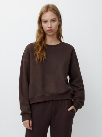 Pull&Bear Sweatshirt in Braun: predná strana