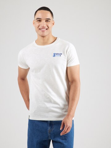 Derbe T-Shirt in Weiß: Vorderseite