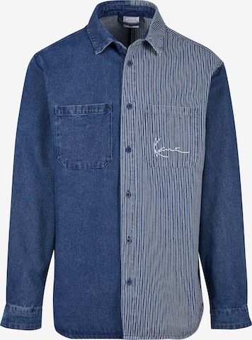 Coupe regular Chemise Karl Kani en bleu : devant