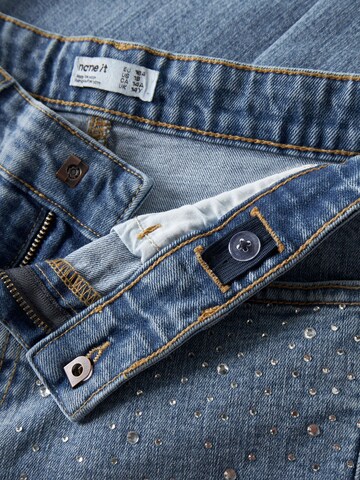 NAME IT Bootcut Jeans i blå