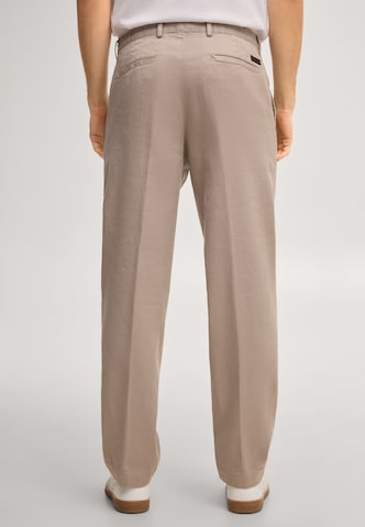 JOOP! Loosefit Bundfaltenhose ' Lexter ' in Beige
