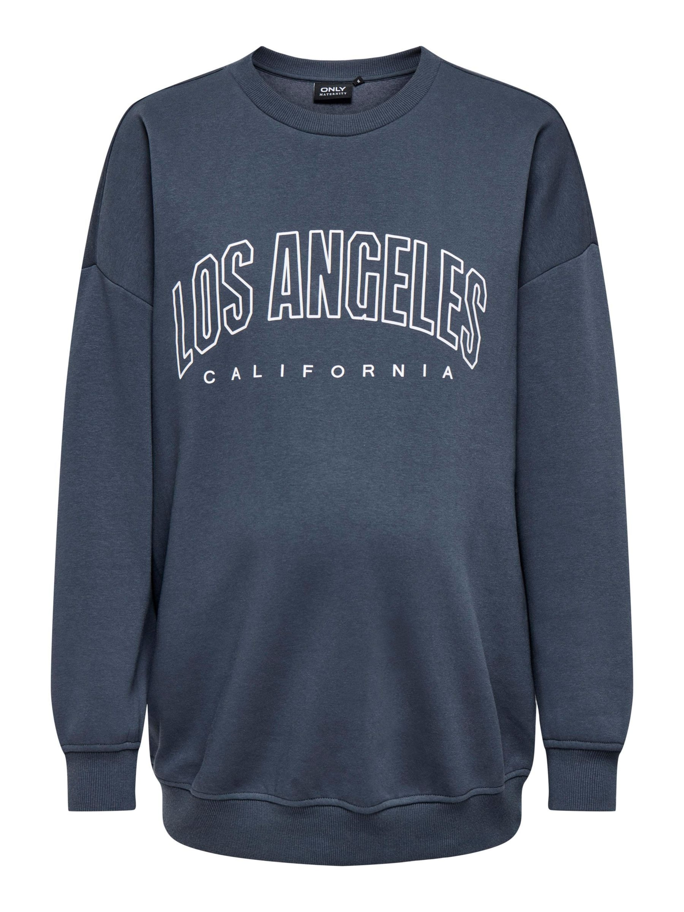 Sweat-shirt Only Maternity en bleu : devant