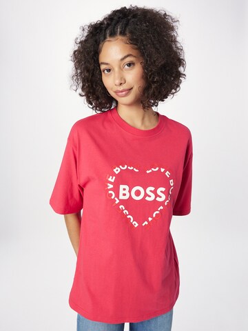 BOSS Orange Shirt 'Ebase' in Roze: voorkant