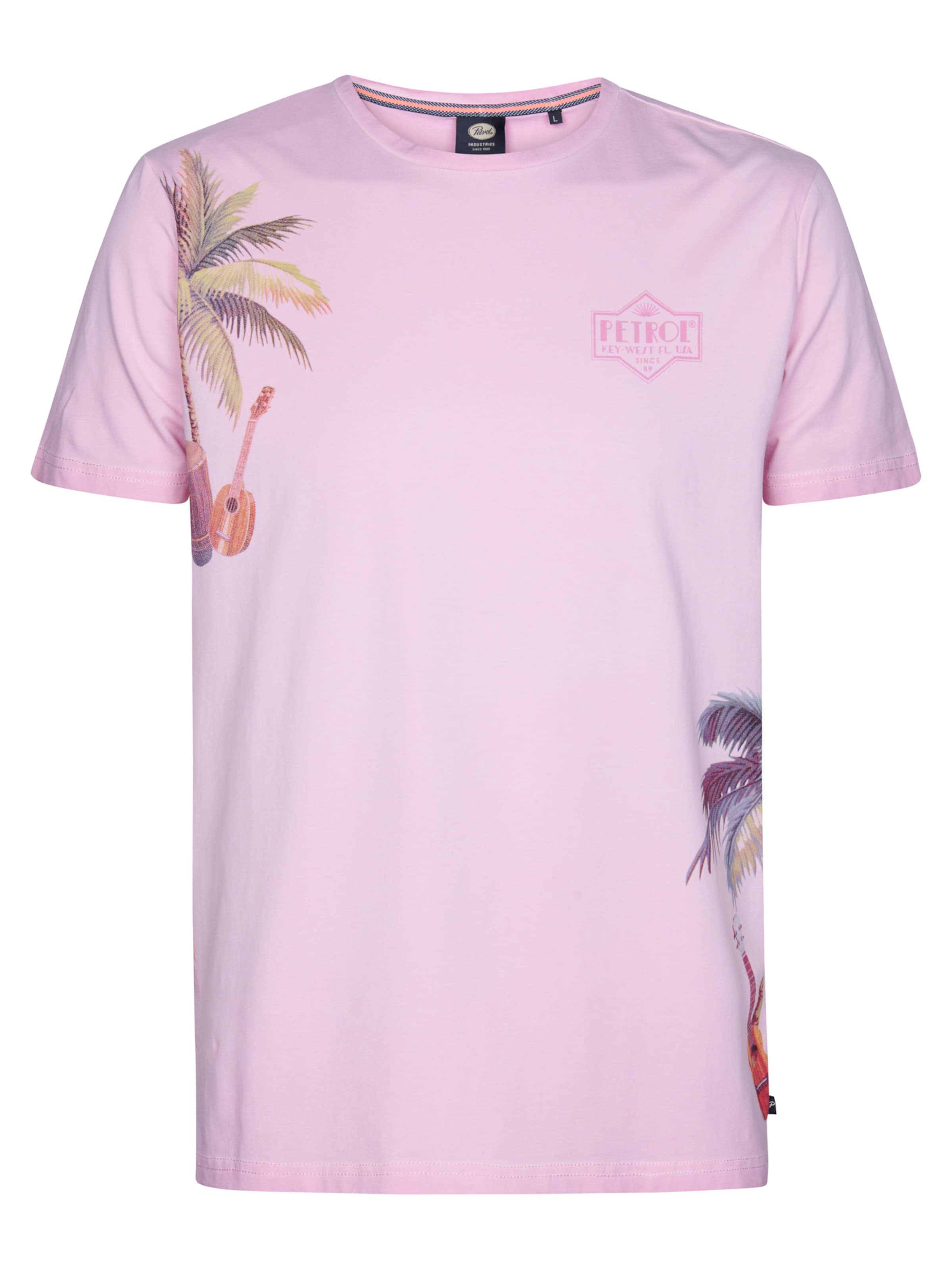 Petrol Industries Shirt 'Islandcrest' in Roze: voorkant