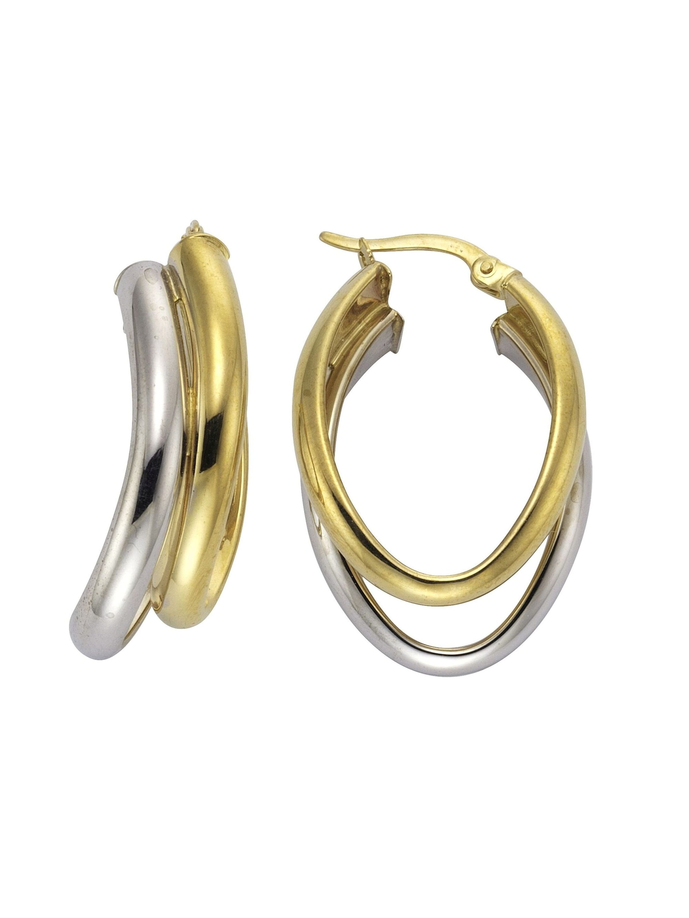 CELESTA Ohrringe in Gold: Vorderseite