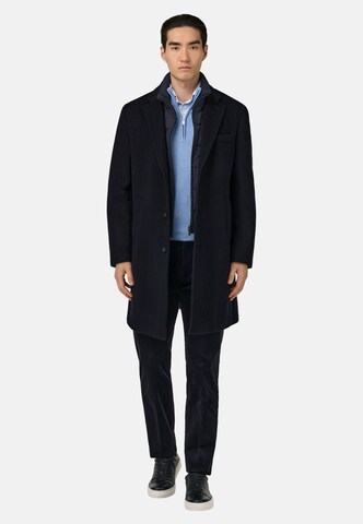 Boggi Milano Between-seasons coat in Blue