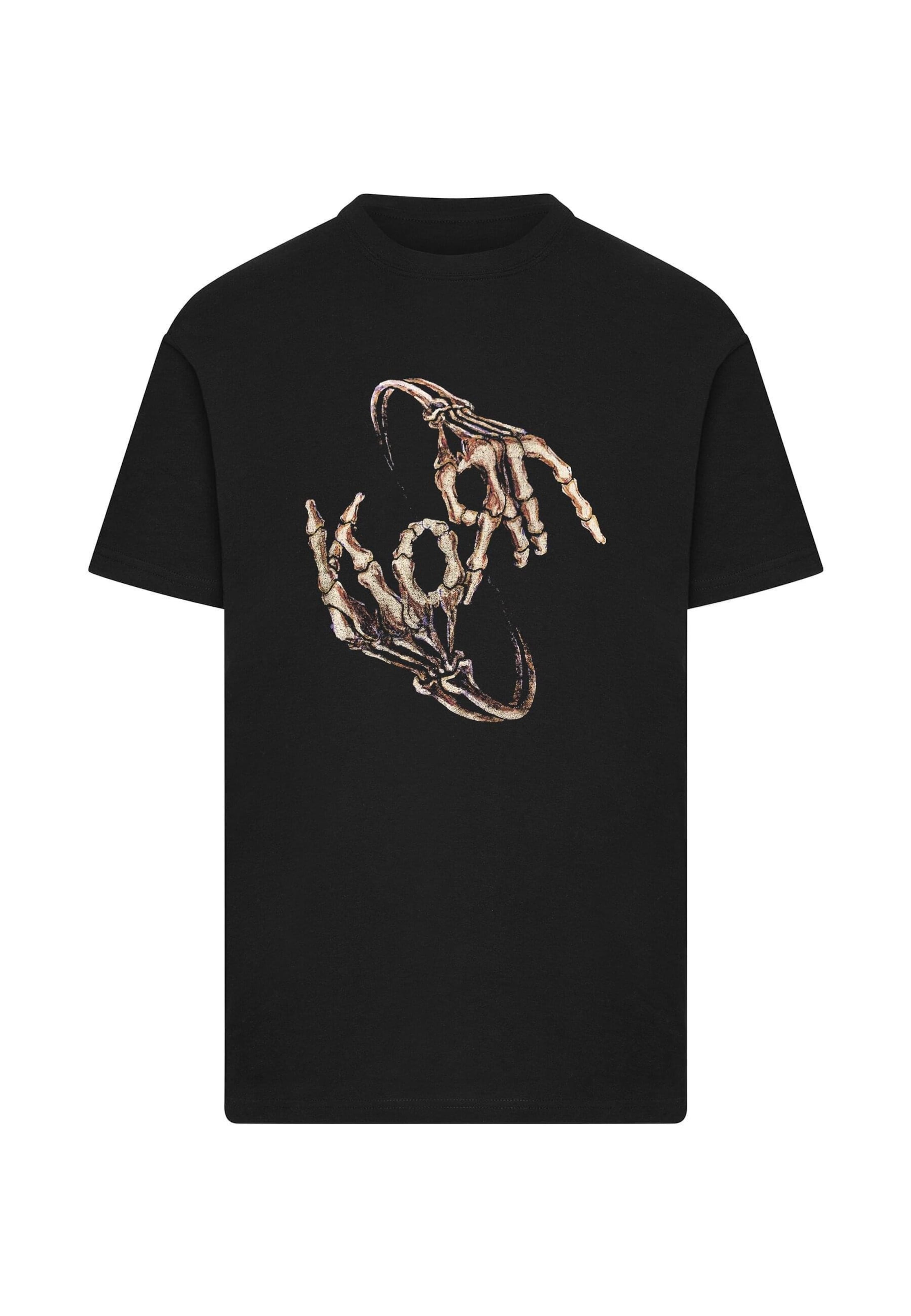 T-Shirt 'Korn Skull Hands' Merchcode en noir : devant