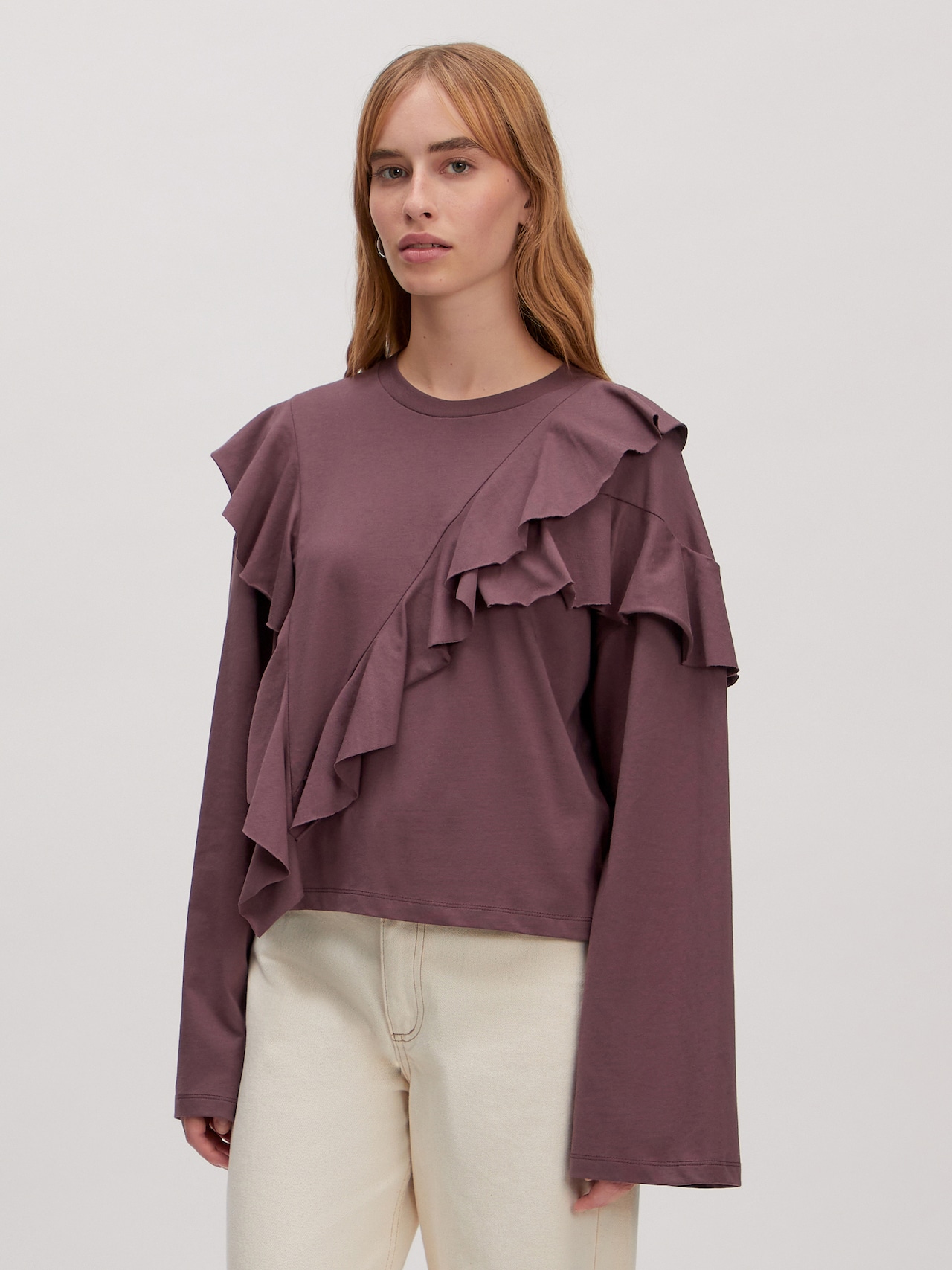 EDITED Produkte Shirt 'Oda' burgunder