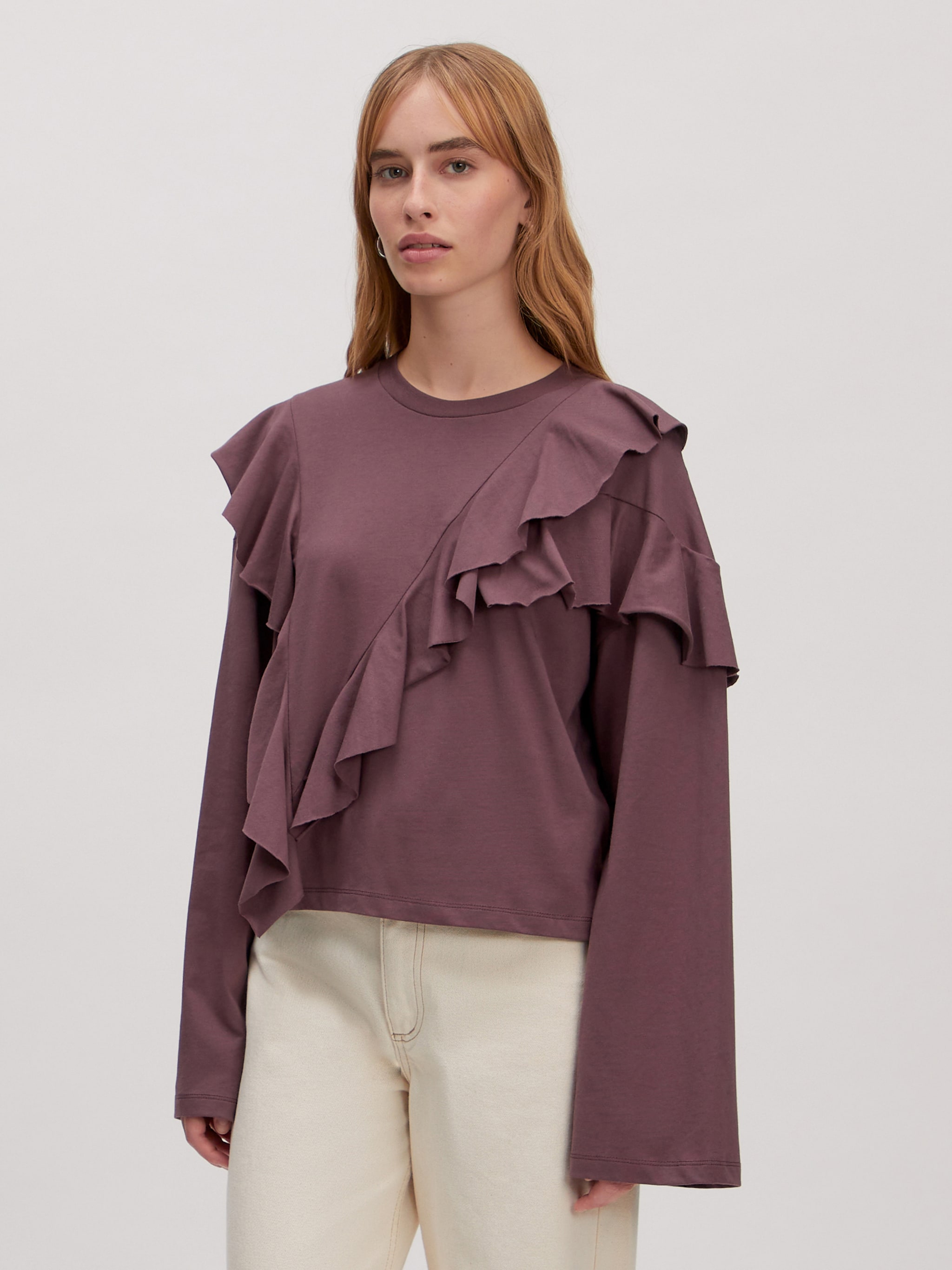 EDITED Prodotti Maglietta 'Oda' borgogna