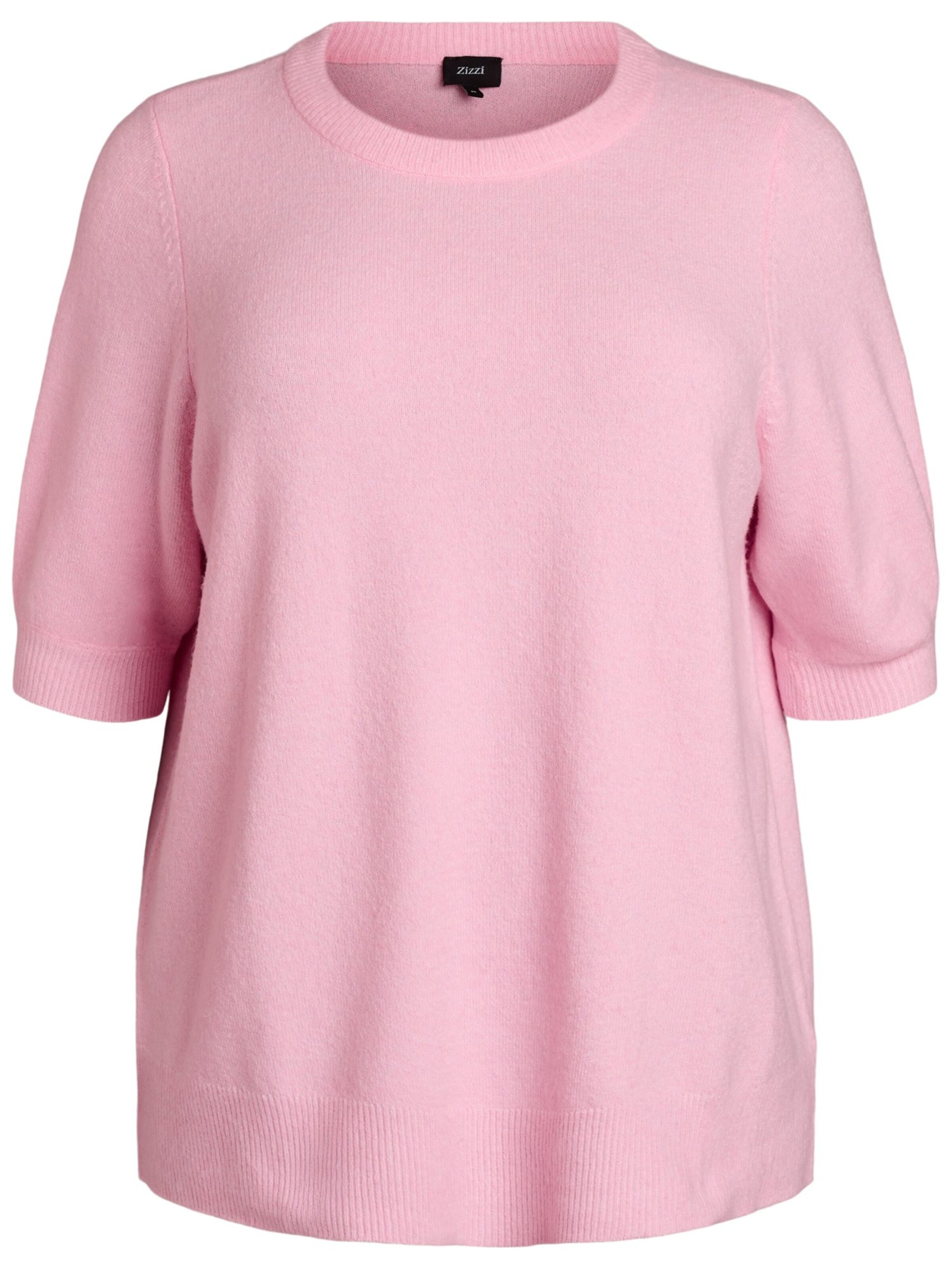 Zizzi Свитер 'CASUNNY' в Ярко-розовый: спереди
