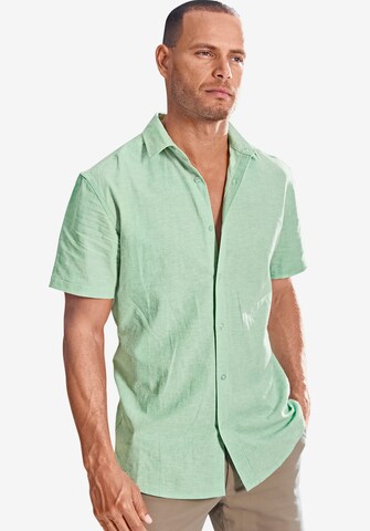 JOHN DEVIN Regular fit Button Up Shirt in Green: front